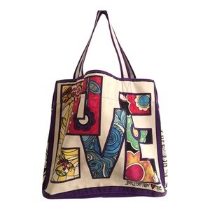 Brighton Love Canvas Shopper Tote Bag